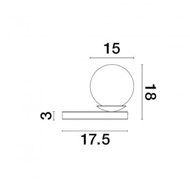 Lampe moderne BESON 1x5W E14 Gris NOVA LUCE 9050167