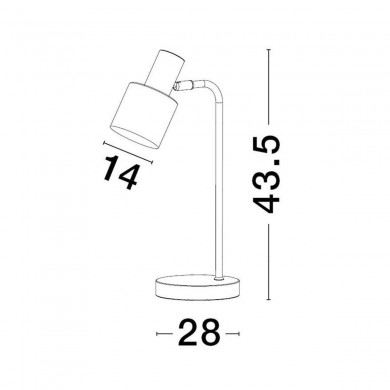 Lampe moderne PAZ 1x5W E14 Or NOVA LUCE 9050161