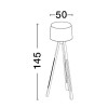 Lampadaire LE ROY 1x12W E27 Blanc NOVA LUCE 9050165