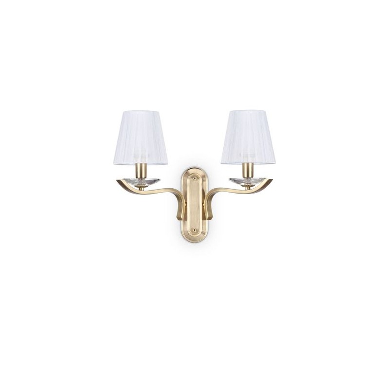 Applique Murale PEGASO Laiton satiné E14 2x40W IDL_197708 197708 Applique Murale PEGASO Laiton satiné E14 2x40W IDEAL LUX 197708