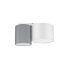 Plafonnier BRYSON 2x12W E27 Blanc Sable NOVA LUCE 9555804