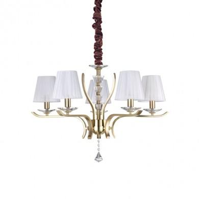 Lustre Design Italien PEGASO Laiton E14 5x40W IDEAL LUX 197722