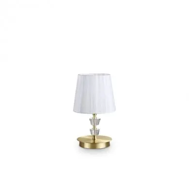 Lampe de table PEGASO Laiton satiné E14 1x40W IDEAL LUX 197753
