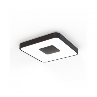 Plafonnier COIN SQUARE 80W LED Noir MANTRA 7920