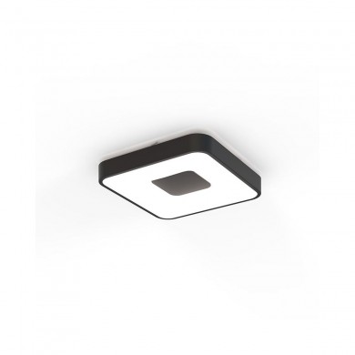 Plafonnier COIN SQUARE 56W LED Noir MANTRA 7923