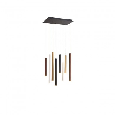 Suspension CALA 48W LED Blanc Noir Or Corten MANTRA 8083