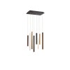 Suspension CALA 48W LED Blanc Noir Or Corten MANTRA 8083