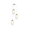 Suspension NORA 3x20W E27 Blanc Bois D53,4 MANTRA 8276