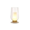Lampe de table NORA 1x20W E27 Blanc Bois MANTRA 8281