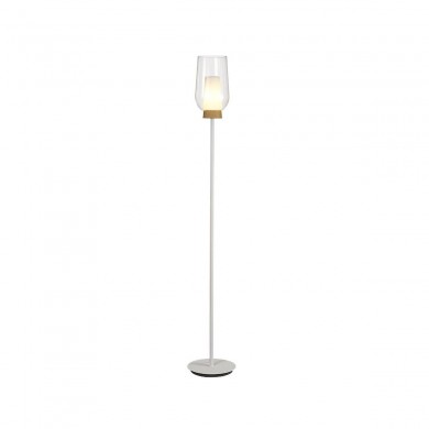 Lampadaire NORA 1x20W E27 Blanc Bois MANTRA 8282