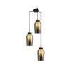 Suspension NORA 3x20W E27 Noir Marbre D53,4 MANTRA 8284