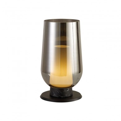 Lampe de table NORA 1x20W E27 Noir Marbre MANTRA 8289