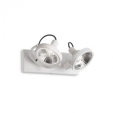 Plafonnier GLIM Blanc GU10 2x50W IDEAL LUX 200200