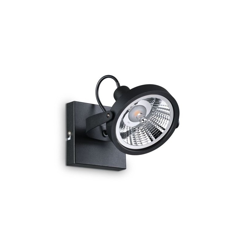 Plafonnier GLIM Noir GU10 1x50W IDEAL LUX 200231