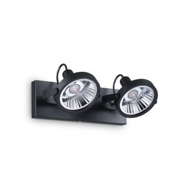 Plafonnier GLIM Noir GU10 2x50W IDEAL LUX 200248