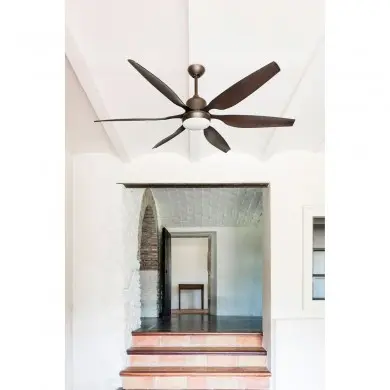 Ventilateur Plafond TILOS XL 168,5cm Marron Foncé FARO 33466A