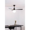 Ventilateur Plafond AMELIA L BALL LED 132cm Noir Mat FARO 33761-26