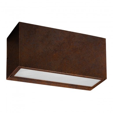 Applique Exterieur LED Leva Rouille (2x10W - 4000K) 