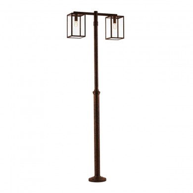 Lampadaire Extérieur LOFOTEN 2x57W E27 Rouille NORLYS 1947RO