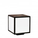 Borne Extérieure LOFOTEN 57W E27 Rouille Verre Opale Polycarbonate