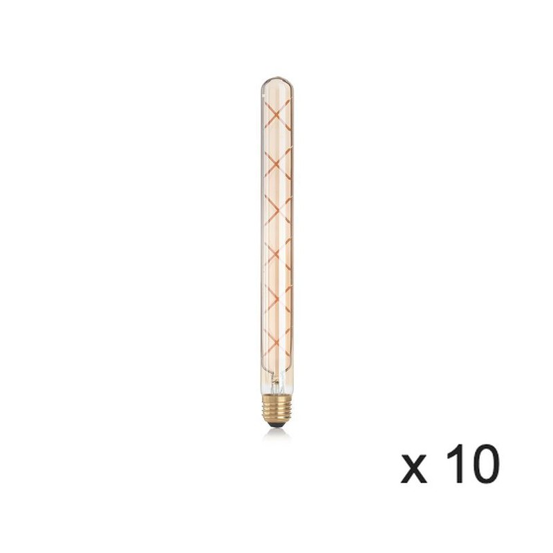 Ampoule (x10) 6W E27 Ambré D2,8 IDEAL LUX 201252