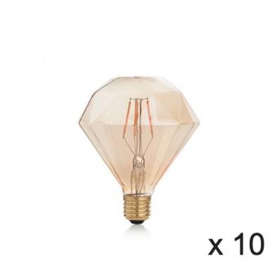 Ampoule (x10) 4W E27 Ambré D10,5 IDEAL LUX 201269