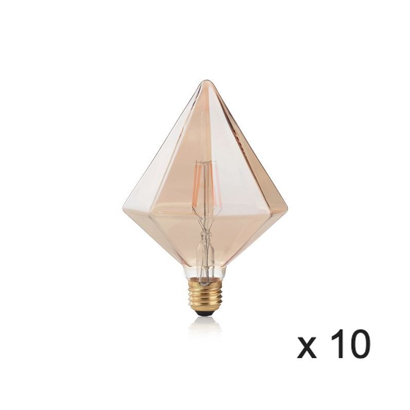 Ampoule (x10) 4W E27 Ambré D11 IDL_201276 201276 Ampoule (x10) 4W E27 Ambré D11 IDEAL LUX 201276