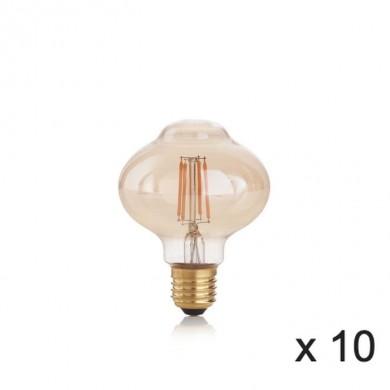 Ampoule (x10) 4W E27 Ambré D8 IDEAL LUX 201283