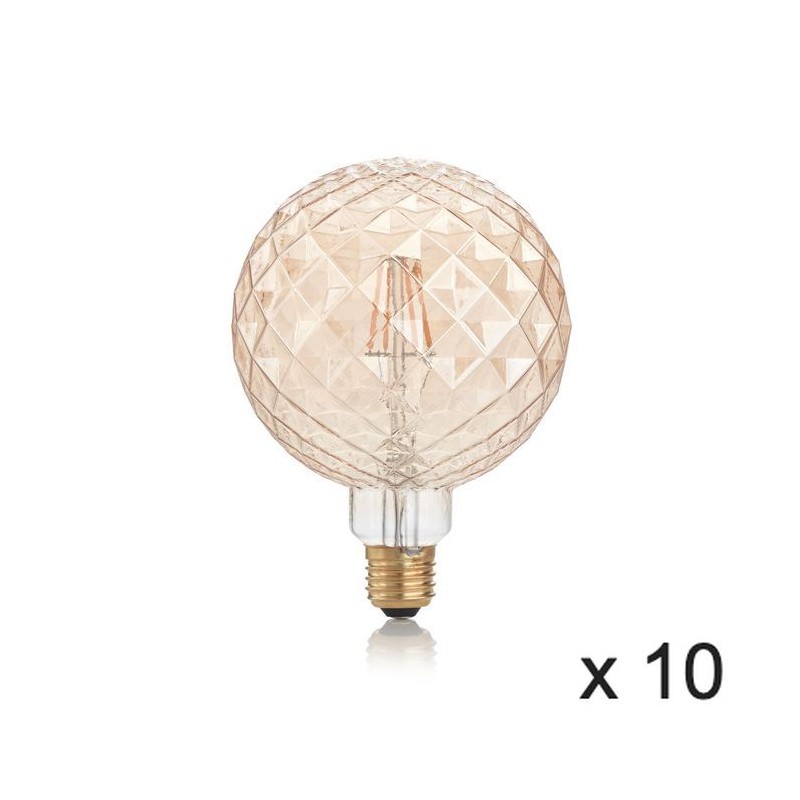 Ampoule (x10) 4W E27 Ambré D11,5 IDEAL LUX 201290