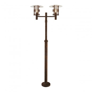 Lampadaire Extérieur STOCKHOLM 2x77W E27 Rouille NORLYS 283RO