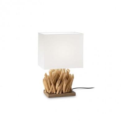 Lampe Bois Flotté SNELL Blanc E27 1x60W IDEAL LUX 201382