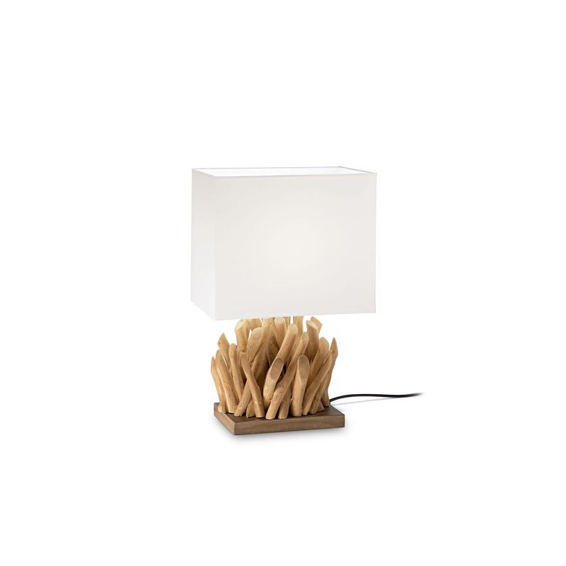 Lampe Bois Flotté SNELL Blanc E27 1x60W IDL_201382 201382 Lampe Bois Flotté SNELL Blanc E27 1x60W IDEAL LUX 201382