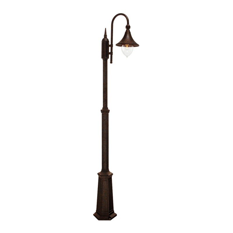 Lampadaire Extérieur FIRENZE 57W E27 Rouille NORLYS 810RO