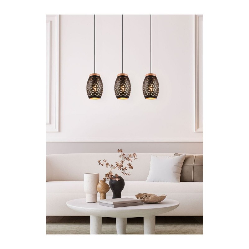 Suspension BIDAR 3x28W Noir Or TRIO LIGHTING R31573080