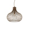 Suspension ONION Marron E27 1x60W D48cm IDEAL LUX 205304