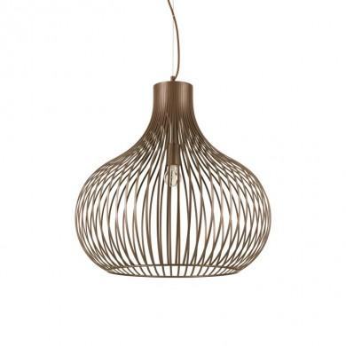 Suspension ONION Marron E27 1x60W D60cm IDEAL LUX 205311