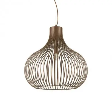 Suspension ONION Marron E27 1x60W D60cm IDEAL LUX 205311