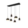 Suspension CHIRAZ 6x25W Noir mat TRIO LIGHTING 310500632