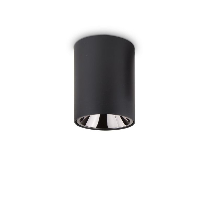 Plafonnier NITRO Noir LED 15W Rond IDEAL LUX 205984