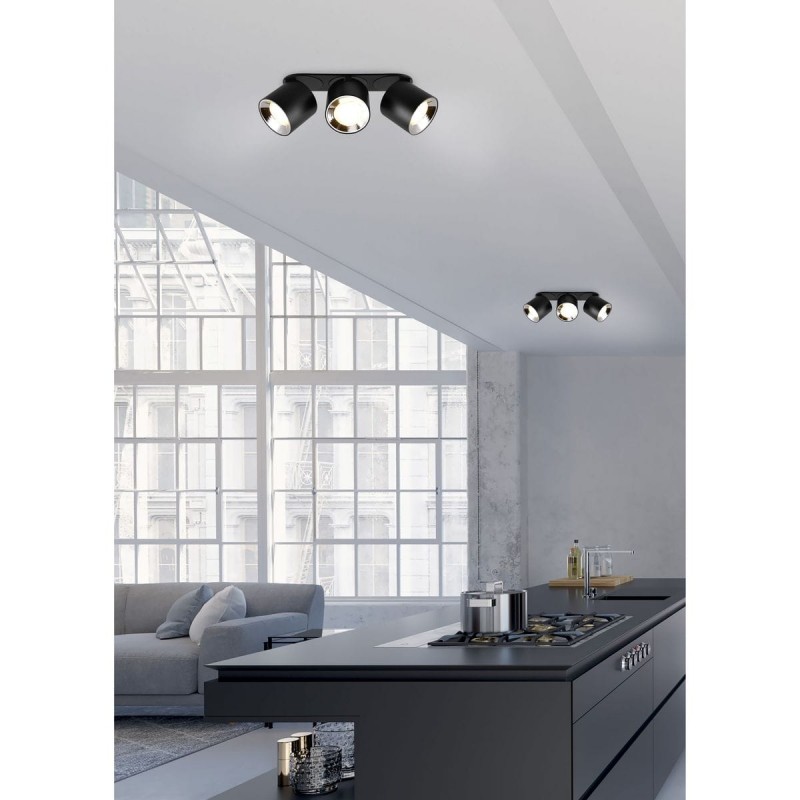 Plafonnier GUAYANA 3x10W Noir mat TRI_651000332 651000332 Plafonnier GUAYANA 3x10W Noir mat TRIO LIGHTING 651000332