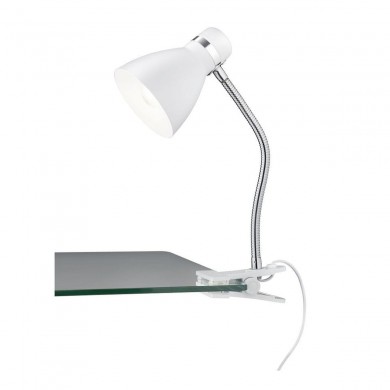 Lampe à pince, Studio, blanc, L9cm, P7cm - Faro