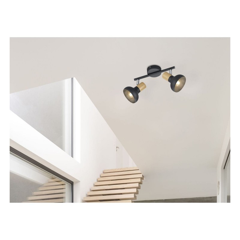 Plafonnier Spot LATIKA 2x10W Noir mat TRI_R81522032 R81522032 Plafonnier Spot LATIKA 2x10W Noir mat TRIO LIGHTING R81522032