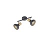 Plafonnier Spot LATIKA 2x10W Noir mat TRIO LIGHTING R81522032