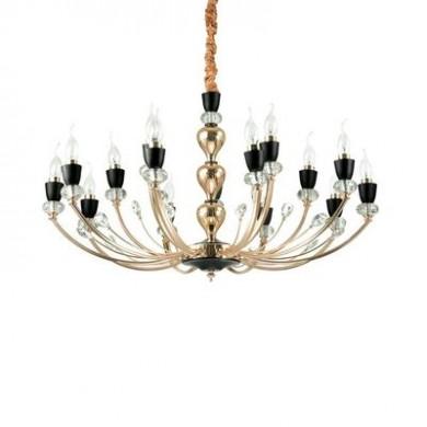 Lustre Baroque VANITY Noir E14 15x40W IDEAL LUX 206639