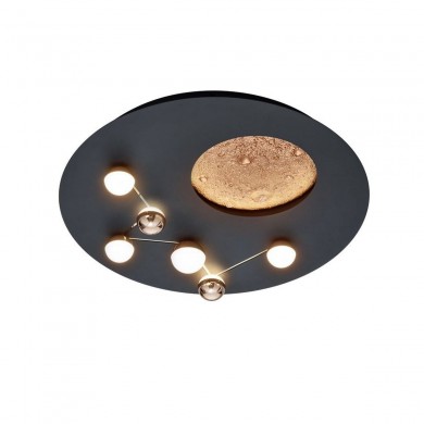 Plafonnier ZODIAC 1x42W Noir mat TRIO LIGHTING 644810132