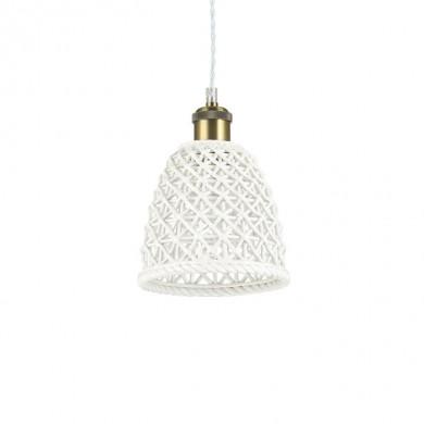 Suspension LUGANO Blanc E27 1x60W D18 IDEAL LUX 206820