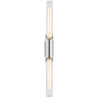 Applique Murale PYLON 2x6W E27 Nickel poli HUDSON VALLEY LIGHTING 2142-PN-CE