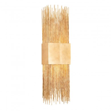 Applique Murale SABINE 2x60W E27 Feuille d'or vieilli CORBETT LIGHTING 326-02-VGL-CE