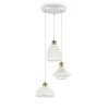 Suspension LUGANO Blanc E27 3x60W IDEAL LUX 206875