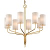 Lustre JUNIPER 8x40W E14 Feuille d'Or TROY LIGHTING F6168-GL-CE